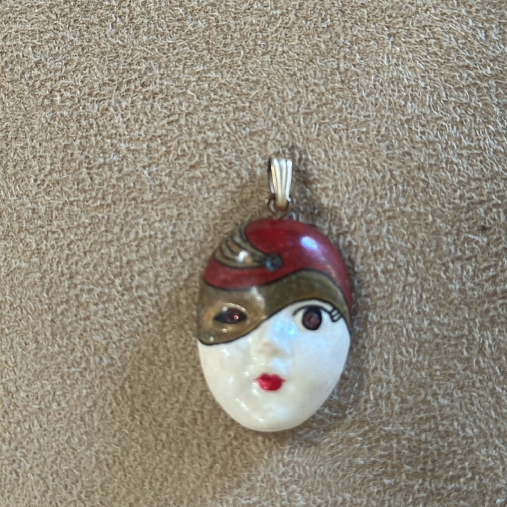 Vintage 1983 Porcelain Periods pendant by Bruce Jacobson